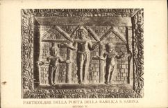 CPA Particolare Della Porta Della Basilica S Sabina Secolo V