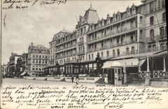 VINTAGE POSTCARD Blankenberge Large Hotel Of the Baths And the Families