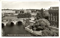 VINTAGE POSTCARD Stockholm Utsikt Over Strommen Med Norrbro