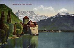 CPA Chillon Et La Dent Du Midi