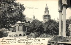 VINTAGE POSTCARD Wiesbaden Neroberg Haus