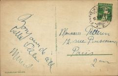 CPA Geneve La Rade Et Le Mont Blanc