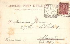 VINTAGE POSTCARD Genova Camposanto Galleria Queirolo Di Allegro