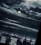 CPA Alger L'escadre francaise Bateaux Effet de nuit