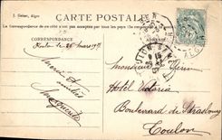 CPA Alger L'escadre francaise Bateaux Effet de nuit