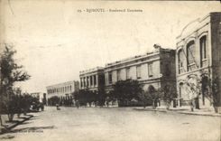 CPA Djibouti Boulevard Gambetta Cote des Somalis