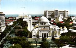 MODERN CARD Dakar the Cathedral and the building of the general government