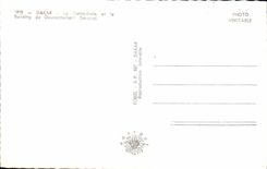 MODERN CARD Dakar the Cathedral and the building of the general government