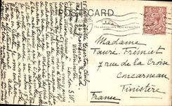 De la VENDIMIA de la POSTAL de Londres opinión Unico de casas del pasillo de condado del parlamento