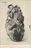 VINTAGE POSTCARD Pro Alesia Bust of bronze silene seen of profile excavations of Alesia