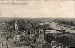 Opinión de Londres de la POSTAL de la VENDIMIA del monumento