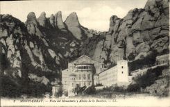 CPA Montserrat Vista General del Monasterio