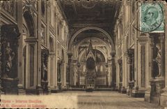 Basílica Juan de Roma Interno de la POSTAL de la VENDIMIA en Laterano