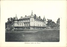 CPA Rambouillet Chateau Cote du parc