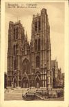 POSTAL Bruselas colegial de la VENDIMIA de S Miguel y Gudulia