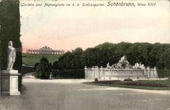 CPA Schonbrunn Wien Glorietie Und Neptungrotle im