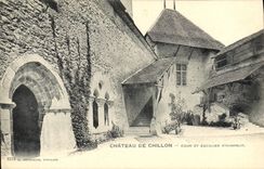 CPA Chateau De Chillon Cour Et Escalier D'Honneur