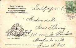 VINTAGE POSTCARD Im Walde Drill