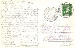 CPA Barque du Leman Bateau Suisse