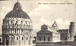 CPA Pisa Duomo Battistero e Campanile dall alto