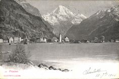 VINTAGE POSTCARD Fluelen