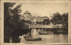 CPA Wiesbaden Kurhaus Gartenseite