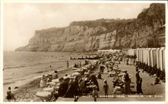 VINTAGE POSTCARD The Shore Dunnose Head Shanklin