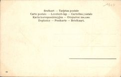 VINTAGE POSTCARD House at the edge of a river