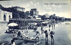VINTAGE POSTCARD Anzio Sulla Spiaggia di Levante