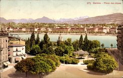 CPA Geneve Place des Alpes