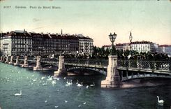 CPA Geneve Pont du Mont Blac