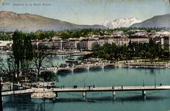 CPA Geneve et Le Mont Blanc