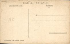 VINTAGE POSTCARD Geneva the Rhone and the Quay of the Post office