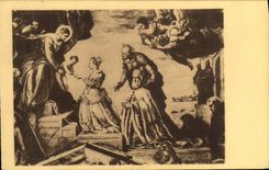 VINTAGE POSTCARD Venezia Palazzo Ducal Tintoretto