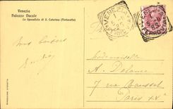 VINTAGE POSTCARD Venezia Palazzo Ducal Tintoretto