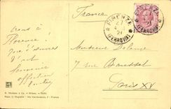 POSTAL Firenze de la VENDIMIA él Palazzo Pitti