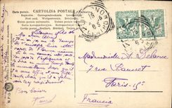 Principal llevado Battistore de Firenze de la POSTAL de la VENDIMIA