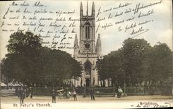VINTAGE POSTCARD St Peter' S Church Brighton