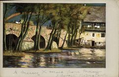 CPA Maison au bord de l'eau