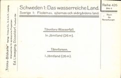 MODERN CARD Tannfors Wasserfall