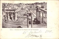 POSTAL Roma Panorama del Foro Romano Visto dal Campidoglio de la VENDIMIA