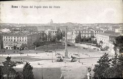 POSTAL Roma Piazza del Popolo Dista Dal Pincio de la VENDIMIA