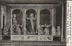 El appare de Firenze Chiesa di S Groce S Francisco de la POSTAL de la VENDIMIA tiene S Antonio DA Padua en Arles