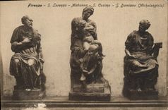 CPA Firenze S Lorenzo Madonna S Cosimo S Damiano Michelangiolo
