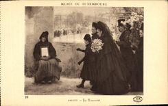 VINTAGE POSTCARD Museum Of Luxembourg Friant All Saints' day