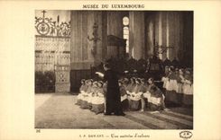 Museo de la POSTAL de la VENDIMIA de Luxemburgo Dawant un control de niños