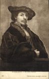 VINTAGE POSTCARD Rembrandt His Own Portrait London National Gallery