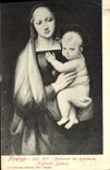 VINTAGE POSTCARD Firenze Gall Pitti Madonna del Granduca Raffaello Sanzio