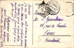 VINTAGE POSTCARD Davosersee Gegen Tinsenhorn