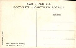VINTAGE POSTCARD Rigi Kulm Und Die Berner Hochalpen